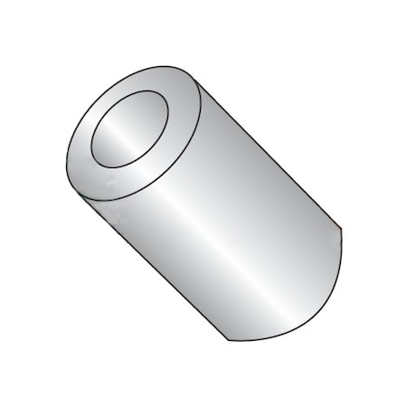 Newport Fasteners Round Spacer, #10 Screw Size, Plain 18-8 Stainless Steel, 5/8 in Overall Lg, 0.192 in Inside Dia 245856